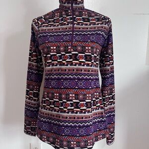 Woolrich Women's Purple Patterned Sweatshirt